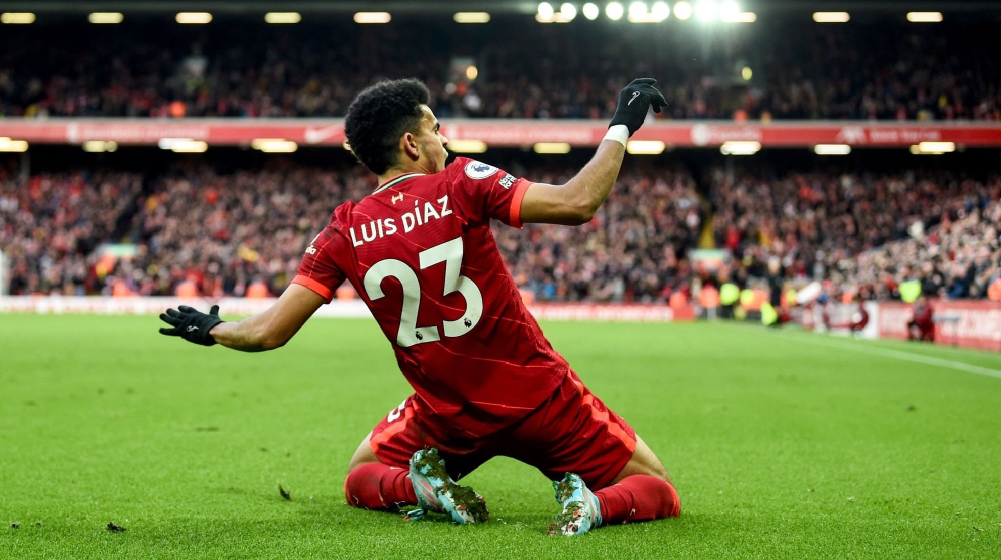 Luis Diaz y su gol en el Liverpool