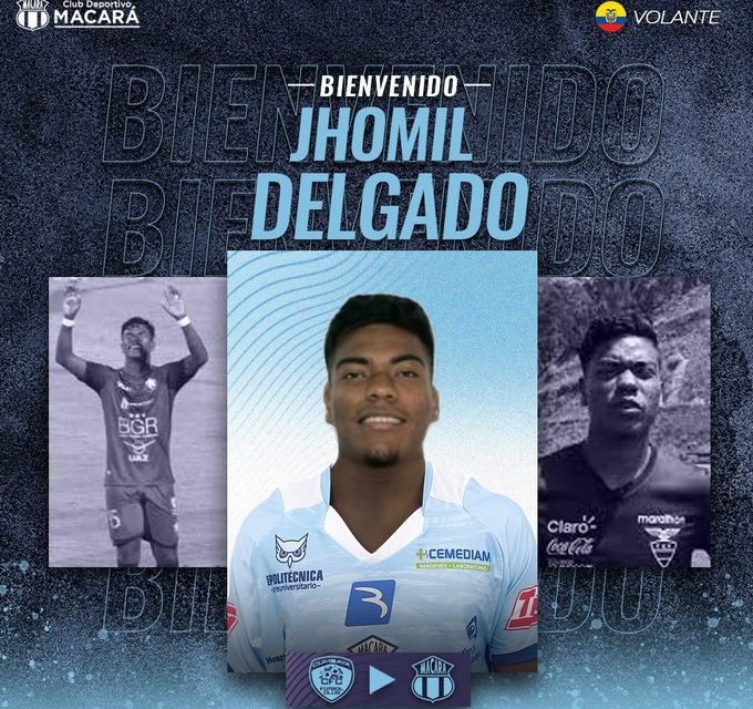 Macará incorpora a Jhomil Delgado