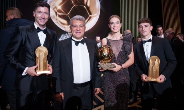 El Barça brilla en los premios de la gala del Balón de Oro
