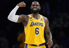 LeBron James, jugador de los Lakers de Los Ángeles en la Asociación Nacional de Baloncesto (NBA), es el segundo jugador en la historia de la liga en alcanzar la marca de los 38 mil puntos en su carrera