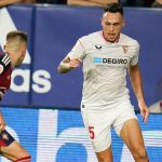 Ocampos jugando en el Sevilla