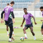 Entrenamiento previo al partido Real Madrid - Almería