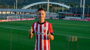 Ander Herrera en su presentación 