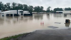 El circuito de Ímola, donde se va a celebrar el Gran Premio de la Emilia-Romaña, inundado por las fuertes lluvias