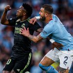 Partido de vuelta de semifinales de Champions League entre el Manchester City y el Real Madrid.