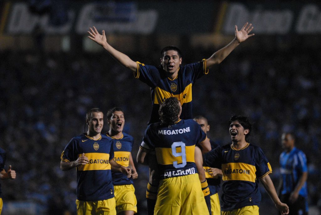 Riquelme en 2007 Boca Copa Libertadores