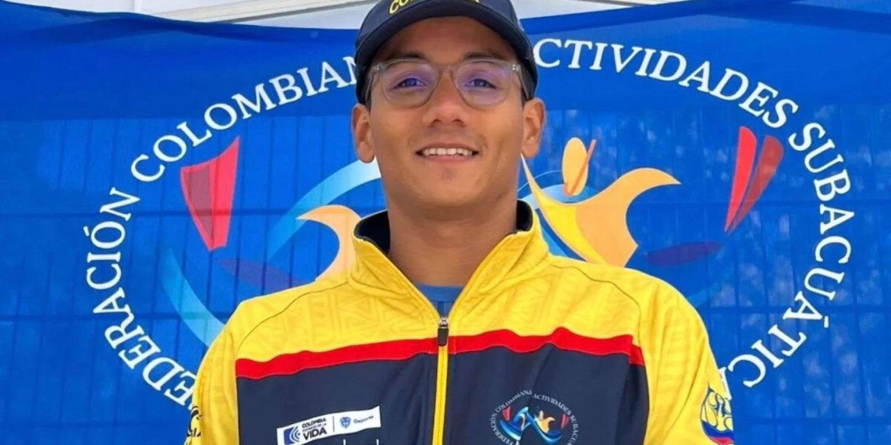 Alexander Jiménez se coronó campeón mundial de Natación con Aletas en Aguas Abiertas