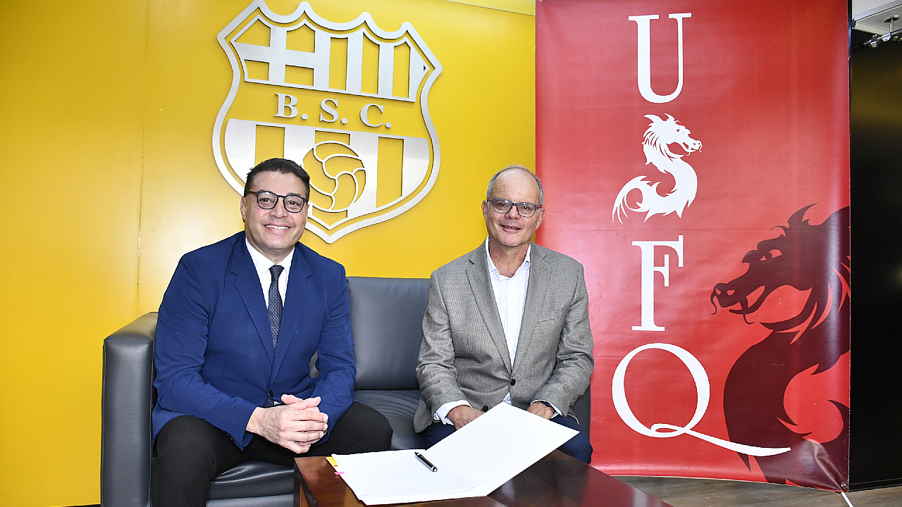 La USFQ y Barcelona SC firman convenio de cooperación por el bienestar integral en el deporte