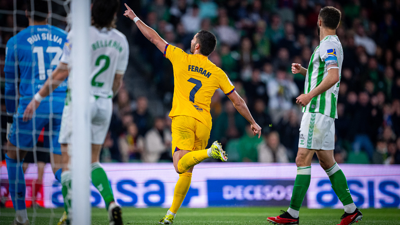 Ferran Torres marco su primer hat trick con el Barça