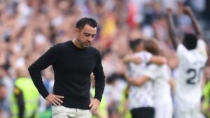 Xavi, descontento por el empate en San Mamés