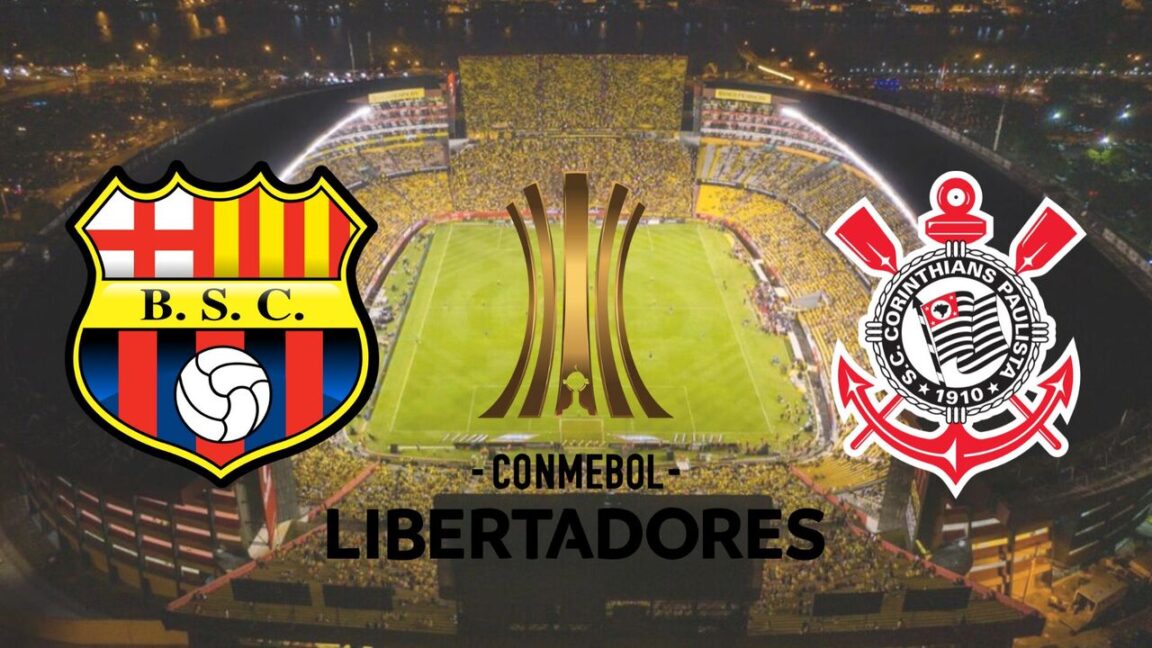 Barcelona SC vs Corinthians jugaran la ida de la fase 3 en el Monumental