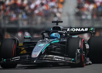 George Russell y Mercedes dominan la FP2 de Canadá. Lando Norris se recupera.