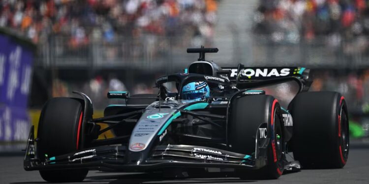 George Russell y Mercedes dominan la FP2 de Canadá. Lando Norris se recupera.