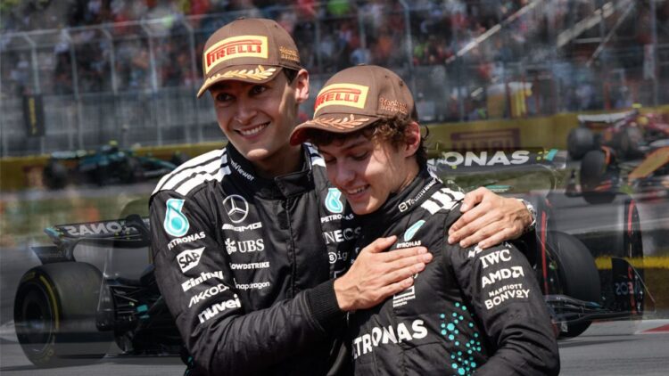 Primer podio doble para Mercedes en el 2025