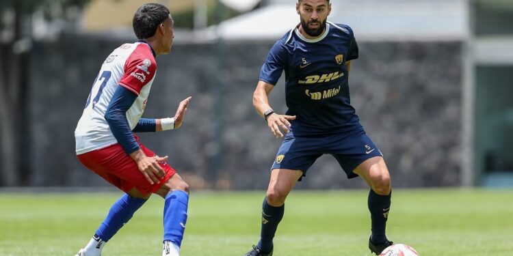 Pumas empata con Atlante en amistoso lleno de pruebas rumbo al Apertura 2025