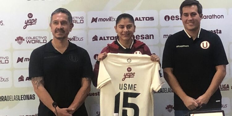 Catalina Usme fue presentada como refuerzo de Universitario de Deportes