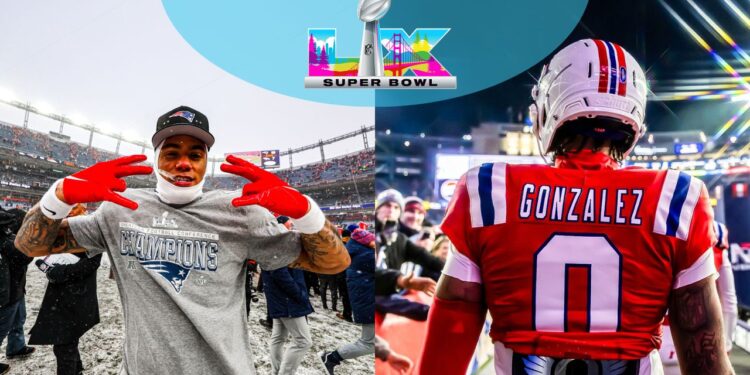 Christian González al Super Bowl LX con los Patriots