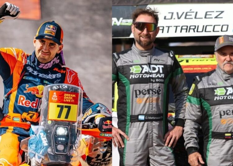 Javier Velez y Luciano Benavides destacan en Dakar 2026