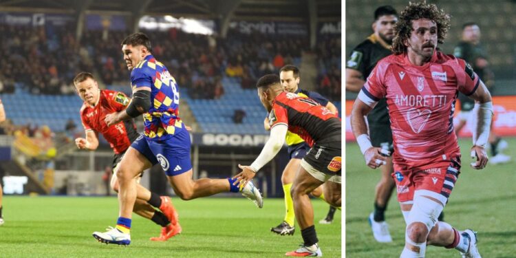 Acción de jugadores argentinos en la última fecha de la fase de grupos de la Challenge Cup 2025/26