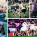 Jugadores de Los Pumas en acción durante la tercera jornada de la Challenge Cup europea