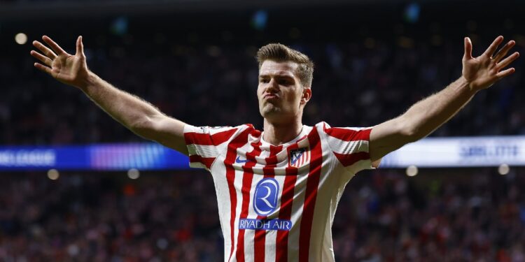 Alexander Sorloth celebrando un gol en el Metropolitano / Foto: Atlético de Madrid