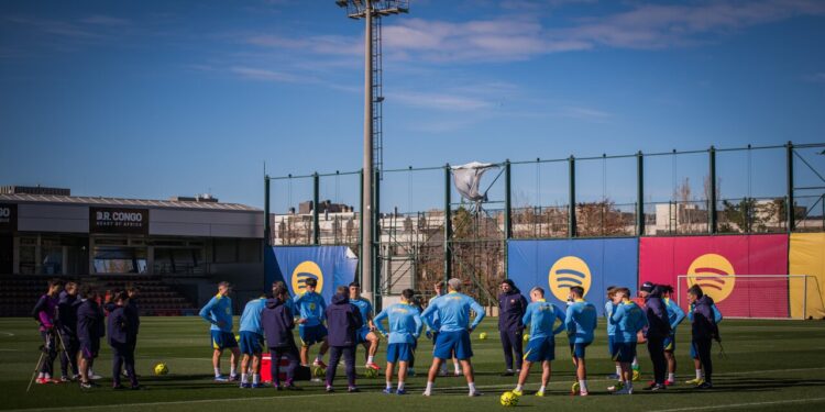Entrenamiento del FC Barcelona