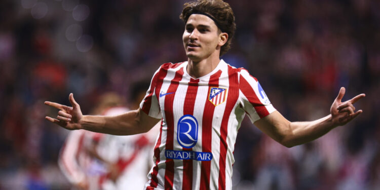 Julián Álvarez celebrando un gol con el Atlético de Madrid / Foto: Atlético de Madrid