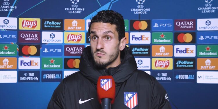 Koke en la rueda de prensa del Atlético de Madrid / Foto: Atlético de Madrid