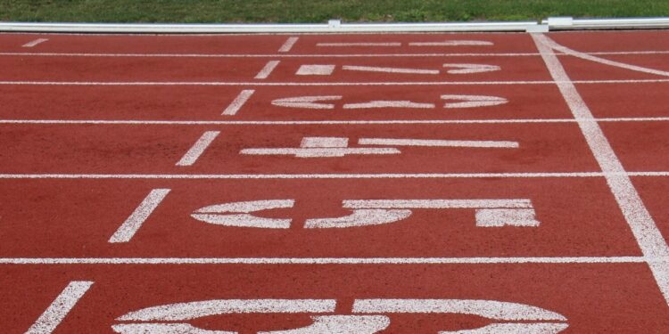 Retrato de Allyson Felix leyenda estadounidense del atletismo