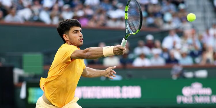 Alcaraz vs Rinderknech en Indian Wells