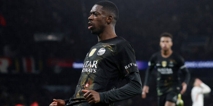 Dembélé jugando la Champions League 2026 / UEFA Champions League