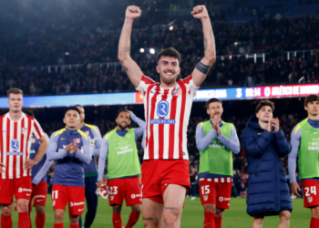El Atlético de Madrid celebrando el pase a la final de la Copa del Rey / Foto: Atlético de Madrid