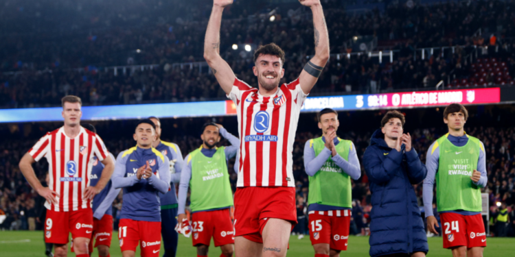 El Atlético de Madrid celebrando el pase a la final de la Copa del Rey / Foto: Atlético de Madrid