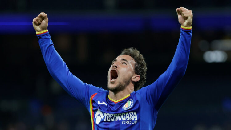 El Getafe celebrando la victoria frente al Real Madrid / Foto: LaLiga