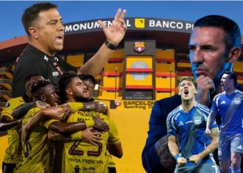 El Monumental se ilumina para vivir el clásico inmortal entre Barcelona SC y CS Emelec