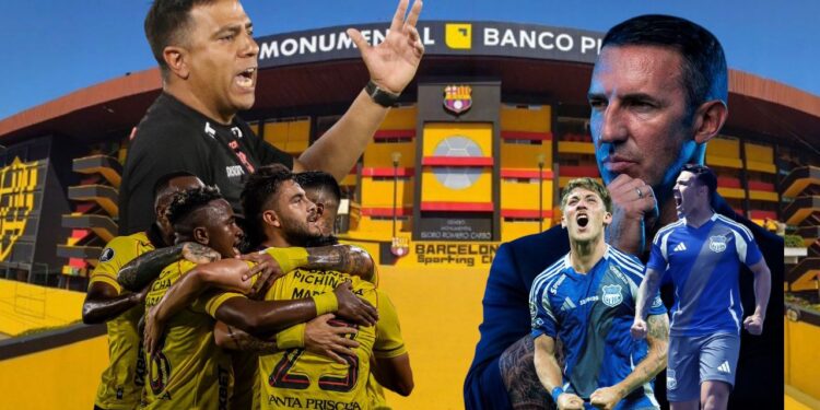 El Monumental se ilumina para vivir el clásico inmortal entre Barcelona SC y CS Emelec