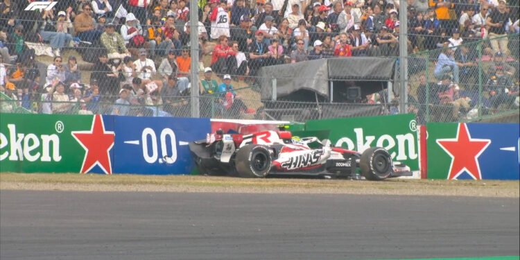 El accidente de Bearman en el Gran Premio de Japón / Fuente: Fórmula 1