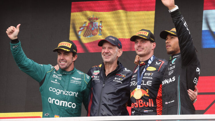 Fernando Alonso en el podio de Canadá 2023 / Fernando Alonso