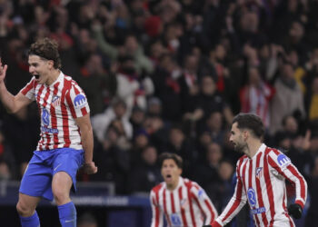 Julián Álvarez celebrating a goal with Atlético de Madrid / Photo: Atlético de Madrid