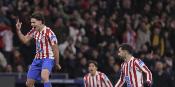 Julián Álvarez celebrando un gol con el Atlético de Madrid / Foto: Atlético de Madrid