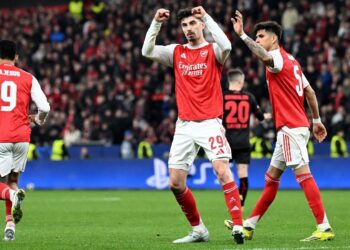 Kai Havertz celebrating Arsenal´s goal. | Photo: Arsenal