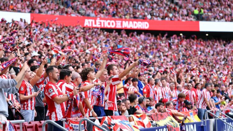 La grada del Atlético de Madrid celebrando un gol / Fuente: Atlético de Madrid