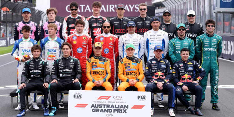 La parrilla de Fórmula 1 2026 en Australia / Foto: Fórmula 1