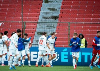Nacional de Uruguay festeja el triunfo ante Liga de Quito