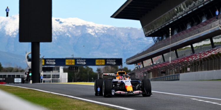 Racing Bulls durante el shakedown de Barcelona / Foto: Visa Cash App Racing Bulls F1 Team