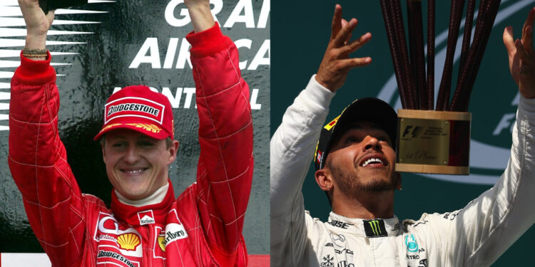 Schumacher y Hamilton / Fórmula 1