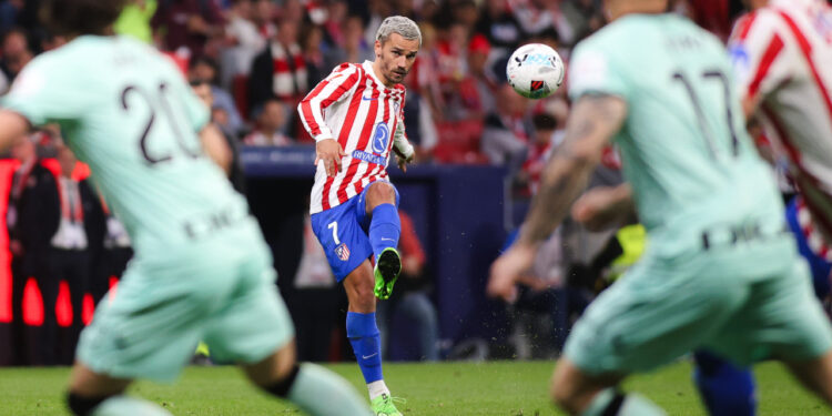 Antoine Griezmann vs Athletic Club en la jornada liguera / Fuente: Atlético de Madrid
