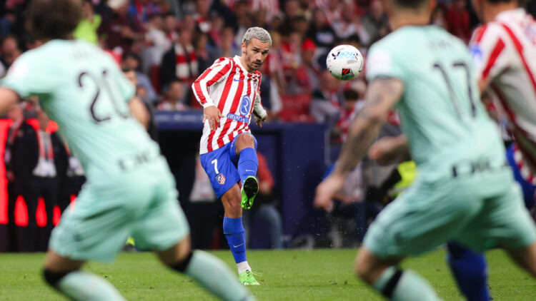 Antoine Griezmann vs Athletic Club en la jornada liguera / Fuente: Atlético de Madrid