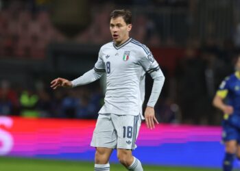 Barella durante la derrota de Italia ante Bosnia-Herzegovina. | Foto: Selección italiana