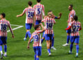 El Atlético de Madrid celebrando el gol de Julián Álvarez / Fuente: Atlético de Madrid